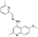 6-methoxy-2-methyl-N-[(6-methylpyridin-2-yl)methylideneamino]quinolin- 4-amine Struktur