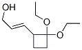 2-Propen-1-ol,3-(2,2-diethoxycyclobutyl)-,(2E)-(9CI) Struktur