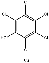 Copper(II)bis(pentachlorophenolate) Struktur