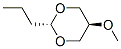 1,3-Dioxane,5-methoxy-2-propyl-,trans-(9CI) Struktur