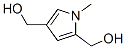 [4-(hydroxymethyl)-1-methyl-pyrrol-2-yl]methanol Struktur