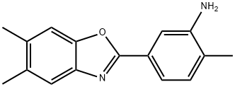 5-(5,6-dimethyl-1,3-benzoxazol-2-yl)-2-methylphenylamine Struktur