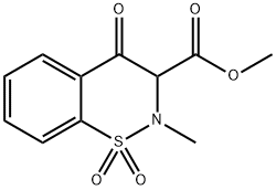 methyl 3,4-dihydro-2-methyl-4-oxo-2H-1,2-benzothiazine-3-carboxylate 1,1-dioxide   Struktur