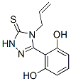 4-allyl-5-(2,6-dihydroxyphenyl)-2,4-dihydro-3H-1,2,4-triazole-3-thione Struktur