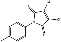 1-(4-Methylphenyl)-3,4-dichloro-3-pyrroline-2,5-dione Struktur