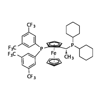 (R)-(-)-1-[(S)-2-(DI(3,5-BIS-TRIFLUOROMETHYLPHENYL)PHOSPHINO)FERROCENYL]ETHYLDICYCLOHEXYLPHOSPHINE