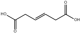 Hex-3-enedioic acid Struktur