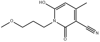 6-hydroxy-1-(3-methoxypropyl)-4-methyl-2-oxo-1,2-dihydropyridine-3-carbonitrile Struktur