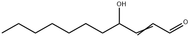 4-hydroxy-2-undecenal Struktur