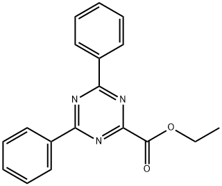 4,6-Diphenyl-1,3,5-triazine-2-carboxylic acid ethyl ester Struktur