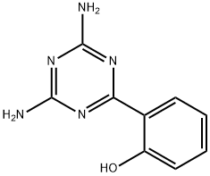 2-(2-Hydroxyphenyl)-1,3,5-triazine-4,6-diamine Struktur