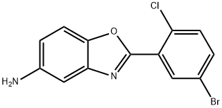 2-(5-BROMO-2-CHLORO-PHENYL)-BENZOOXAZOL-5-YLAMINE Struktur