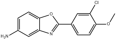 2-(3-CHLORO-4-METHOXY-PHENYL)-BENZOOXAZOL-5-YLAMINE Struktur