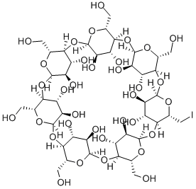 Mono-6-Iodo-6-deoxy-beta-Cyclodextrin Struktur