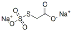 disodium (sulphonatothio)acetate Struktur