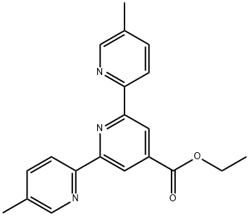 5,5''-DIMETHYL-[2,2':6',2''-TERPYRIDINE]-4'-CARBOXYLIC ACID ETHYL ESTER Struktur