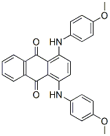 1,4-bis[(4-methoxyphenyl)amino]anthraquinone Struktur