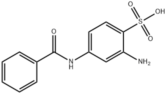 2-amino-4-benzamidobenzenesulphonic acid Struktur