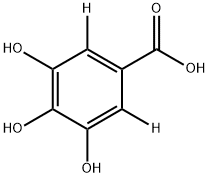 3,4,5-トリヒドロキシ安息香酸-2,6-D2 化學構造式