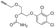 [1-prop-2-ynoxy-3-(2,3,4-trichlorophenoxy)propan-2-yl] carbamate Struktur