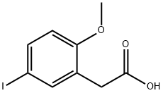 (5-iodo-2-methoxyphenyl)acetic acid Struktur