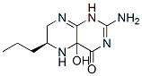 4(1H)-Pteridinone, 2-amino-4a,5,6,7-tetrahydro-4a-hydroxy-6-propyl-, (6S)- (9CI) Struktur