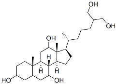 cholestane-3,7,12,26,27-pentol Struktur