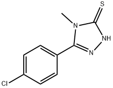 5-(4-CHLOROPHENYL)-4-METHYL-4H-1,2,4-TRIAZOLE-3-THIOL Struktur