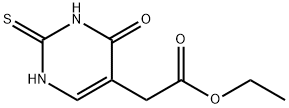 ethyl 2-(4-hydroxy-2-mercaptopyrimidin-5-yl)acetate Struktur