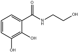 2,3-dihydroxy-N-(2-hydroxyethyl)benzamide Struktur