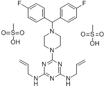 Almitrine dimesylate Struktur