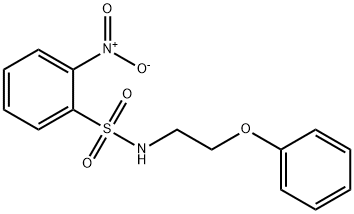 2-nitro-N-(2-phenoxyethyl)benzenesulfonamide Struktur