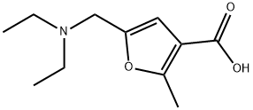 5-DIETHYLAMINOMETHYL-2-METHYL-FURAN-3-CARBOXYLIC ACID Struktur