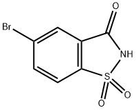 1,2-BENZISOTHIAZOL-3(2H)-ONE, 5-BROMO, 1,1-DIOXIDE Struktur