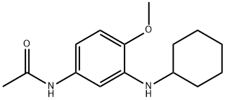 N-[3-(cyclohexylamino)-4-methoxyphenyl]acetamide Struktur