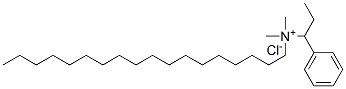 (ethylbenzyl)dimethyloctadecylammonium chloride Struktur