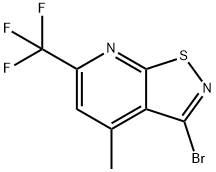 3-Bromo-4-methyl-6-(trifluoromethyl)isothiazolo[5,4-b]pyridine Struktur