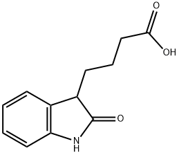 4-(2-OXO-2,3-DIHYDRO-1H-INDOL-3-YL)BUTANOIC ACID Struktur