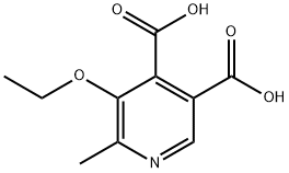 3,4-Pyridinedicarboxylic  acid,  5-ethoxy-6-methyl- Struktur