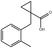 1-[(2-METHYLPHENYL)METHYL]-CYCLOPROPANECARBOXYLIC ACID Struktur