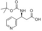 BOC-(S)-3-AMINO-3-(3-PYRIDYL)-PROPIONIC ACID Struktur