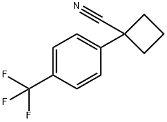 1-[4-(TRIFLUOROMETHYL)PHENYL]CYCLOBUTANE-1-CARBONITRILE, 29786-44-5, 結(jié)構(gòu)式