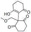 2-(2-Hydroxy-6-oxo-1-cyclohexen-1-yl)-2-(methoxymethyl)-1,3-cyclohexanedione Struktur