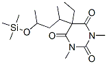 5-Ethyl-1,3-dimethyl-5-[1-methyl-3-(trimethylsilyloxy)butyl]barbituric acid Struktur