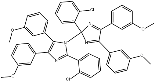 2-(2-Chlorophenyl)-1-[2-(2-chlorophenyl)-4,5-bis(3-methoxyphenyl)-2H-imidazol-2-yl]-4,5-bis(3-methoxyphenyl)-1H-imidazole Struktur