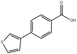 4-(3-チエニル)安息香酸 化學(xué)構(gòu)造式