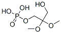 (3-hydroxy-2,2-dimethoxy)propyl dihydrogen phosphate Struktur