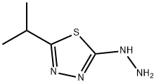 1,3,4-Thiadiazol-2(3H)-one,5-(1-methylethyl)-,hydrazone(9CI) Struktur