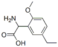 Benzeneacetic acid, alpha-amino-5-ethyl-2-methoxy- (9CI) Struktur