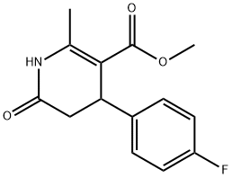 methyl 4-(4-fluorophenyl)-2-methyl-6-oxo-1,4,5,6-tetrahydro-3-pyridinecarboxylate Struktur